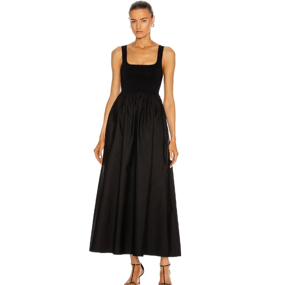 Matteau Knit and Cotton Maxi Dress - size 1